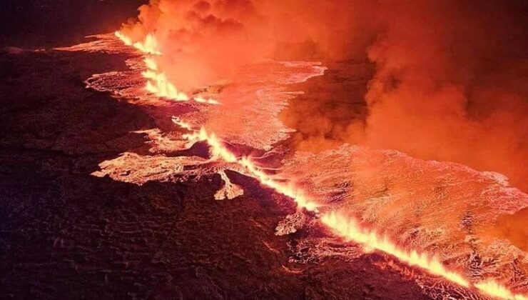 İzlanda’daki Volkan, Haftalardır Süren Sarsıntılar Sonucunda Patladı [Video]