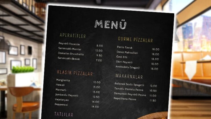 Kafe ve Restoranlara Fiyat Listesini Kapıya Yazma Zaruriliği Getirildi: Toplumsal Medya Tam Takviye Verdi!
