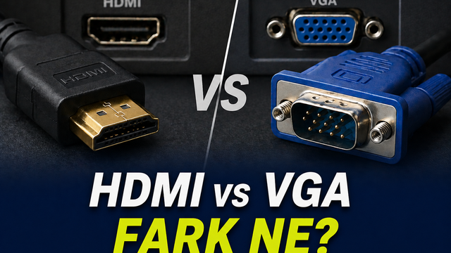 HDMI ve VGA Ortasındaki Fark Ne? Hangisi Daha Güzel?