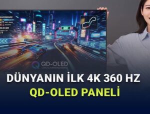 Samsung Display, Dünyanın Birinci 360 Hz 4K QD-OLED Panelini Duyurdu